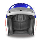 Daytona Helmets Motorcycle Open Face Helmet Cruiser- Captain America 100% DOT Approved