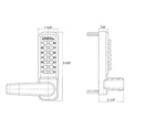 2835 Mechanical, Keyless Lever Lock - Single Combination