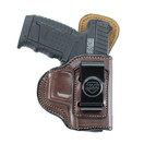 Maxx Carry IWB Leather Gun Holster for Glock 43, 43X 9mm |Walther PPS, PPS M2 | Springfield XDS 3.3, Hellcat | S&W M&P 380 Shield EZ | Beretta APX Carry | Taurus PT 709 Slim