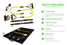 BodyBoss 2.0 - Full Portable Home Gym Workout Package + Resistance Bands - Collapsible Resistance Bar, Handles - Full Body Workouts for Home, Travel or Outside