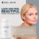 Del Mar Labs - CeraLift - 30 Day Supply - Doctor Formulated - for Reduction in Appearance of Fine Lines and Wrinkles - Anti-Aging Ceramides and Antioxidants - Vegetarian Capsules