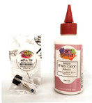 Art Glitter Glue Designer Dries Clear Adhesive 4 oz with Ultra Fine Metal Tip