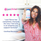 Just Thrive: Probiotic & Antioxidant Supplement - 30 Day Supply - 100% Spore-Based Probiotic - 1000x Better Survivability Than Leading Probiotics - Support Immune & Digestive Health - Vegan & Non-GMO