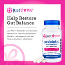 Just Thrive: Probiotic & Antioxidant Supplement - 30 Day Supply - 100% Spore-Based Probiotic - 1000x Better Survivability Than Leading Probiotics - Support Immune & Digestive Health - Vegan & Non-GMO