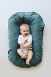 Snuggle Me Organic | Baby Lounger & Infant Floor Seat | Newborn Essentials | Organic Cotton, Fiberfill | Moss