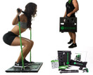 BodyBoss 2.0 GREEN - Full Portable Home Gym Workout Package + Resistance Bands - Collapsible Resistance Bar, Handles - Full Body Workouts for Home Travel or Outside