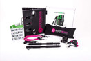 BodyBoss 2.0 PINK - Full Portable Home Gym Workout Package + Resistance Bands - Collapsible Resistance Bar Handles - Full Body Workouts for Home, Travel or Outside