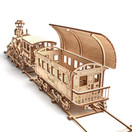 Wood Trick Wooden Toy Train Set with Railway - 34x7â - Locomotive Train Toy Mechanical Model Kit - 3D Wooden Puzzle, Brain Teaser for Adults and Kids, Best DIY Toy