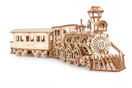 Wood Trick Wooden Toy Train Set with Railway - 34x7â - Locomotive Train Toy Mechanical Model Kit - 3D Wooden Puzzle, Brain Teaser for Adults and Kids, Best DIY Toy