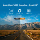 VIOFO A119 V3 2K Dash Cam 2560x1600P Quad HD+ Car Dash Camera