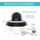 Anpviz Security 4.0MP POE IP PTZ Dome Camera, Hikvision Compatible 4X Optical, 16X Digital Zoom, H.265+ Outdoor Mini Security Camera with Audio, Alarm, SD Card Slot #PTZIP204WX4IR