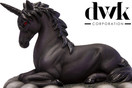 DWK - Mystic Jewels - Collectible Black Unicorn Keepsake Box -Black Unicorn Trinket Box - Unicorn Stash Box - Home Décor Accent, 5-inch