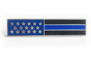 Police Officer USA US American Flag Unifom Medal Pin Bar Blue