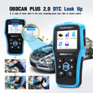 TT Topdon OBD2 Scanner - CAN Car Code Reader, PLUS2.0 Professional Engine Fault Diagnostic Scanner with DTC Library to Turn Off CEL, Pass Smog Test for Home and Autoshop