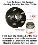 Bearing Buddy Stainless Steel Bearing Protectors with Auto Check With Bras - Pair (1.980)
