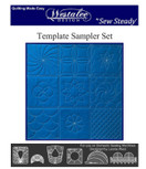 Sew Steady Quilting Template 6 Piece Template Set (Low & Medium Shank)