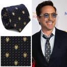 Marvel’s Iron Man Gray Dot Men’s Dress Tie