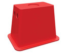 Andersen Hitches EZ-Block (Rectangle Jack Block Works with Scissor Jacks, Post Jacks, Pad Jacks) - 1 Pack, Red (3621)