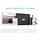 Mobile Pixels Trio Max Portable Monitor for Laptops, 14'' Full HD IPS Screens, USB C/USB A Dual or Triple Displays,Windows/OS/Android/Nintendo Switch