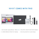 Mobile Pixels Trio Portable Monitor for Laptops, 12.5'' Full HD IPS Screens, USB C/USB A Dual or Triple Displays,Windows/OS/Android/Nintendo Switch