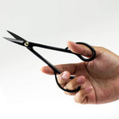 Hanafubuki Wazakura Satsuki Bonsai Scissors Made in Japan 7inch(180mm), Japanese Bonsai Garden Tools, Hasami Pruning Shears - Long Handle Black