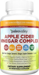 Paleovalley: Apple Cider Vinegar Complex - Digestive Support - 90 Capsules - Organic Ingredients - Help Stabilize Blood Sugar - Manage Appetite - Improve Protein Absorption