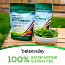 Paleovalley: Organic Supergreens -  Raw Green Superfood Powder - 30 Servings - Contains 23 Organic Superfoods - No Cereal Grasses, Soy, Grain, Dairy, Gluten or GMO - for Good Gut Health and Immunity