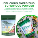 Paleovalley: Organic Supergreens -  Raw Green Superfood Powder - 30 Servings - Contains 23 Organic Superfoods - No Cereal Grasses, Soy, Grain, Dairy, Gluten or GMO - for Good Gut Health and Immunity