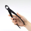 Hanafubuki Wazakukra Hand Forged Bonsai Concave Branch  Cutter, Made in Japan 8inch(200mm), Japanese Gardening Tools, Straight Edge Black