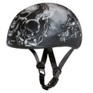 Daytona Helmets Motorcycle Half Helmet Skull Cap- Guns 100% DOT Approved D6-G 2XS