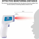 Digital LCD Infrared Thermometer Non-contact Forehead Baby Adult Temperature Gun