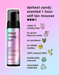 b.tan Self Tan Mousse -  Disco Candy Tan - Candy Scented Party Proof Self Tanner for Fast, Dark Tan, 6.7 fl oz