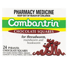 Combantrin  Chocolate Squares 24 for Children and Adults Pinworm Threadworm