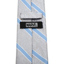 Marvel Comics Grey and  Blue Stripe Men's Tie