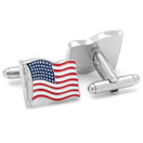 Cufflinks, Inc.  Waving  American  Flag Cufflinks