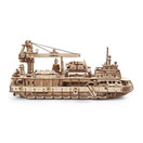 UGEARS 3D Puzzles Research Vessel - DIY Model Ship 3D - Exclusive Wooden Model Kits for Adults to Build - Unique and Creative Wooden Mechanical Models - Self Assembly Woodcraft Construction Kits