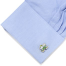 Notre Dame University Fighting Leprechaun Cufflinks