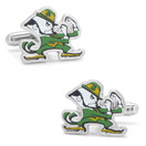 Notre Dame University  Fighting  Leprechaun Cufflinks