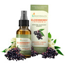 BodyHealth Elderberry Plus Vitamin-C Organic Liquid Sambucus Immune Supporting Drops. 2 Fl Oz, 30 Servings.