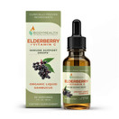 BodyHealth Elderberry Plus Vitamin-C Organic Liquid Sambucus Immune Supporting Drops. 2 Fl Oz, 30 Servings.