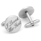 Cufflinks, Inc. Wedding Series  I Loved Her First Cufflinks