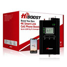 HiBoost Cell Phone Signal Booster for Home, Up to 4,000 sq ft, Support All US Carriers-Verizon, AT&T, T-Mobile, Sprint, Amplifier Kit with APP and LCD