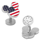 Disney Stars and Stripes Mickey Mouse Cufflinks, Officially Licensed