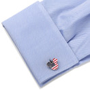 Disney Stars and Stripes Mickey Mouse Cufflinks, Officially Licensed