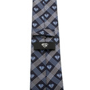 Superman Shield Navy Plaid Mens Tie