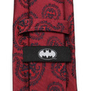 Red Batman Paisley Tie