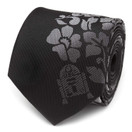 R2D2 Floral Black Men's Tie							