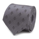 Mandalorian Gray Silk Men's Tie							