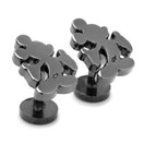 Black Mickey Mouse Silhouette  Cufflinks