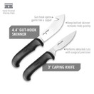 Outdoor Edge Game Processor, 12-Piece Field to Freezer Hunting & Game Processing Knife Set with Caping Knife, Gut-Hook Skinner, Boning/Fillet Knife, Butcher Knife, Wood/Bone Saw, Shears, and More